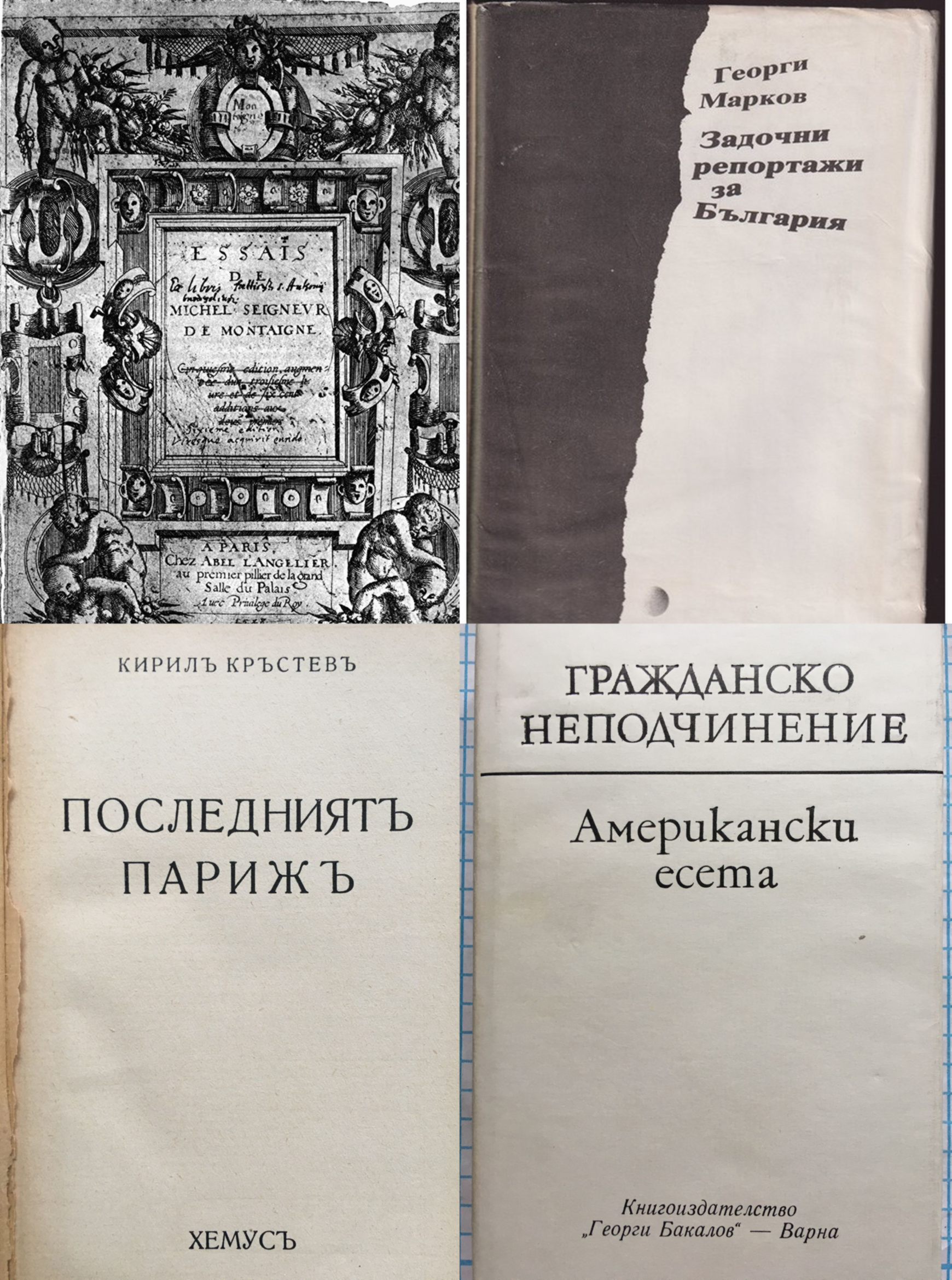“ПРЕКЪСНАТАТА ИСТОРИЯ НА БЪЛГАРСКОТО ЕСЕ